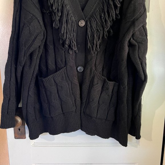 Max Studio Fringe Cardigan - Picture 3 of 9